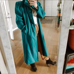 Vintage Teal Peacoat